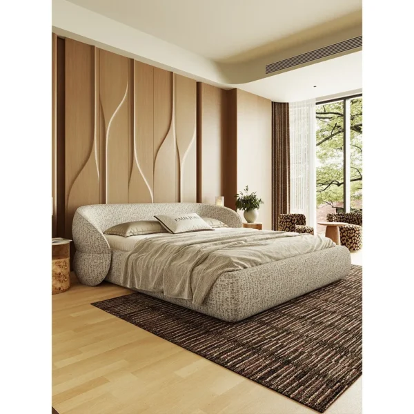 Large Embrace Bed in Cotton-Linen — in a room setting