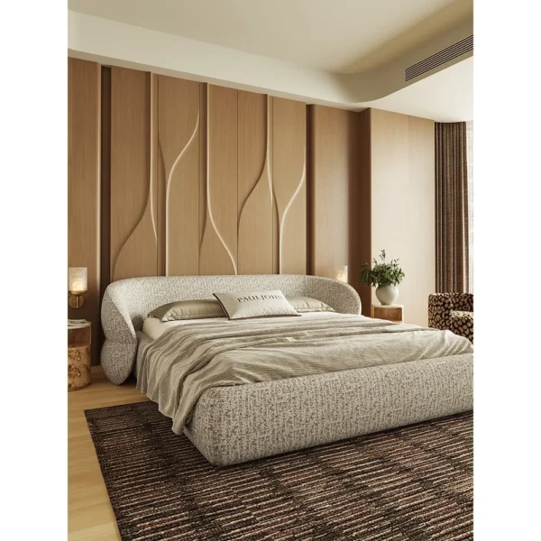 Large Embrace Bed in Cotton-Linen — in a room setting