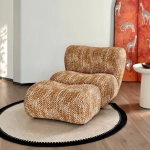Lazy Lounge Chair with Ottoman — front view