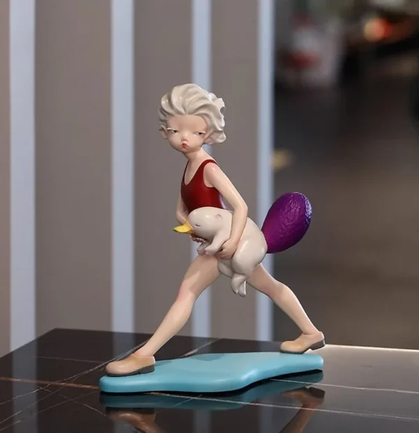 Leisure Time Artist Figurine, Gift Boxed in red — in a room setting