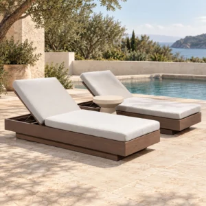 Maya Floating Outdoor Lounger — front view