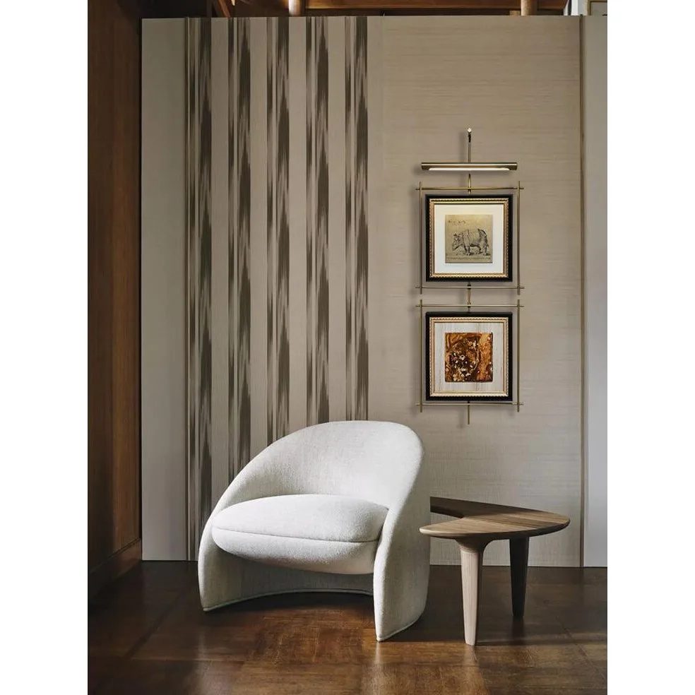 Metal Frame Wall Art Pair in bronze — in a room setting
