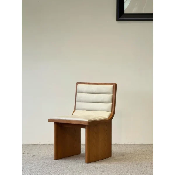 Walnut-Tone Ash Dining Chair in walnut — in a room setting