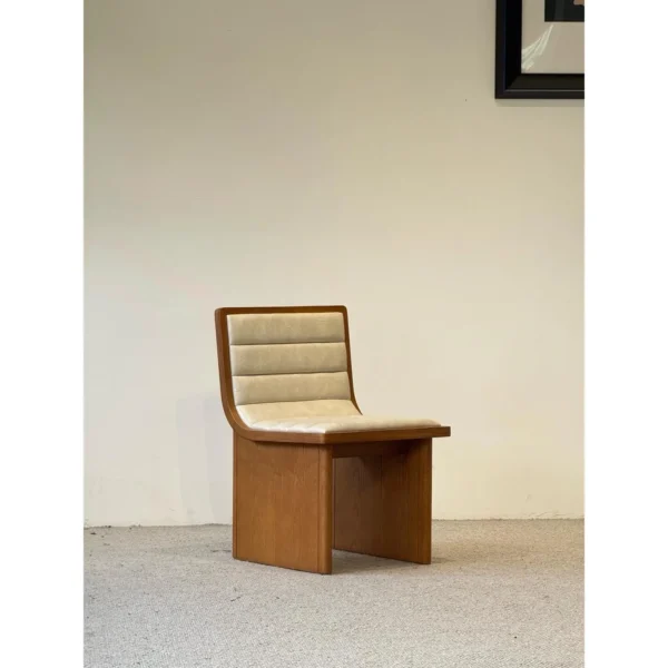 Walnut-Tone Ash Dining Chair in walnut — in a room setting