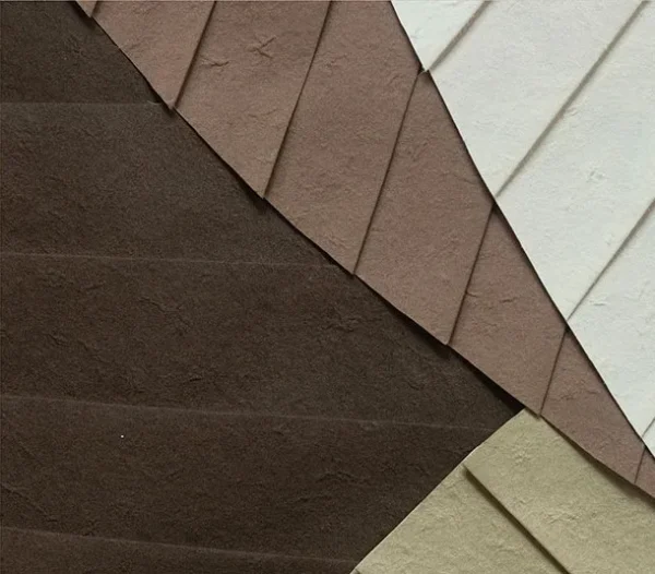 Oval Ribbed Relief in Cream, Taupe and Charcoal, 80 x 120 cm — detail