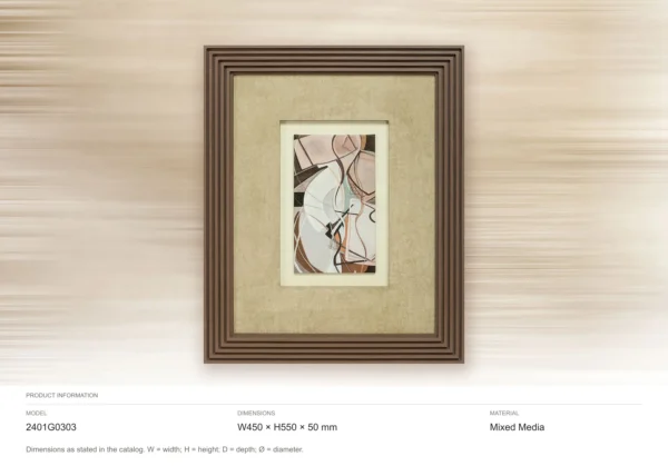 Small Figure Sketch in Stepped Walnut Frame, 45 x 55 cm — dimensions