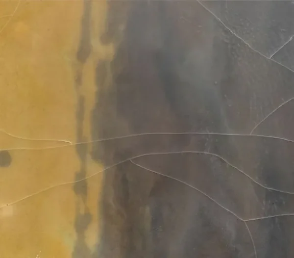 Gold and Charcoal Stripe Abstract Wall Art, 60 x 90 cm in brushed brass — detail