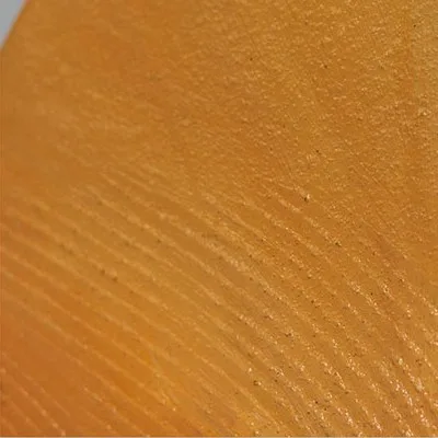 Orange and Cream Diagonal Ridged Wall Art, 50 x 50 cm in rust — detail