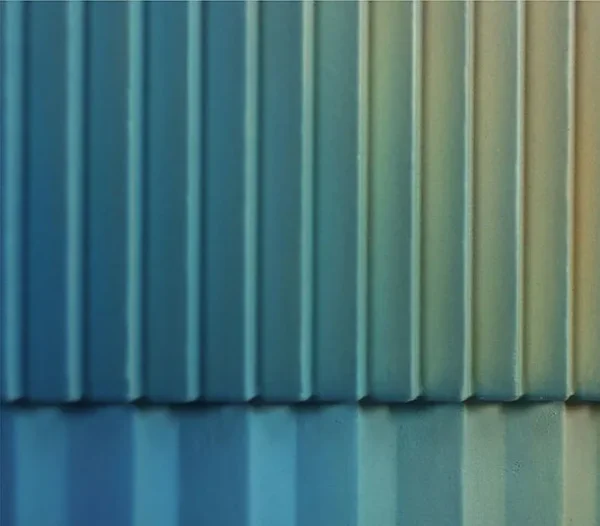 Blue Gradient Ribbed Relief Wall Art, 100 x 132 cm in blue — detail