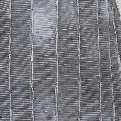 Brown, Slate and White Diagonal Textured Painting, 80 x 120 in clay — detail