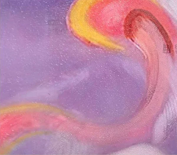 Swirling Pastel Abstract in plum — detail