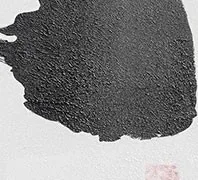 Wide Ink Brushstroke Art in Walnut Frame, 130 x 70 cm — detail