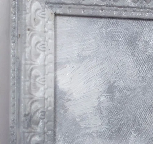 Storm Cloud Over Green Field Painting in slate — detail
