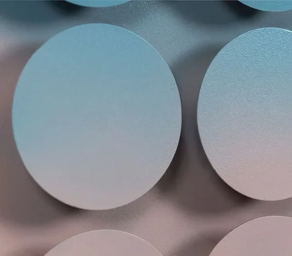 Blue to Pink Gradient Dot Relief, 100 x 100 cm in blue — detail