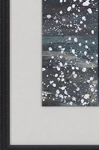 Dark Forest Sparkle Painting in Black Frame, 100 x 120 cm — detail