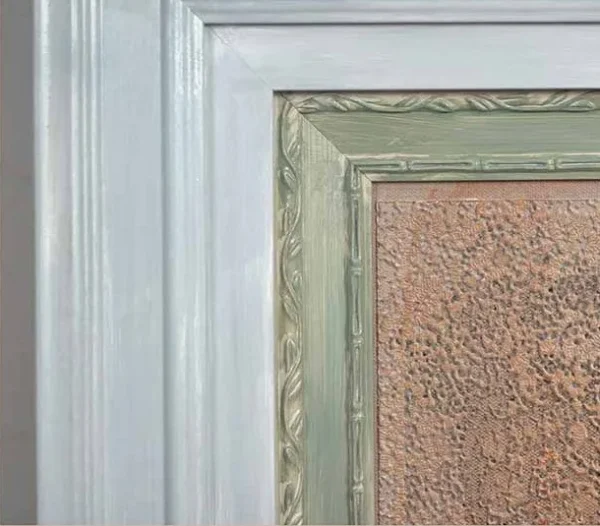 Nested Frame Abstract in Silver Frame, 55 x 70 cm — detail