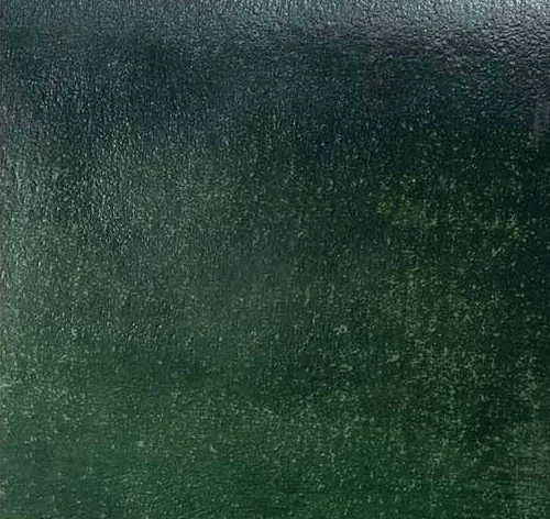 Forest Green Glazed Slab Wall Art, 98 x 98 cm in olive — detail