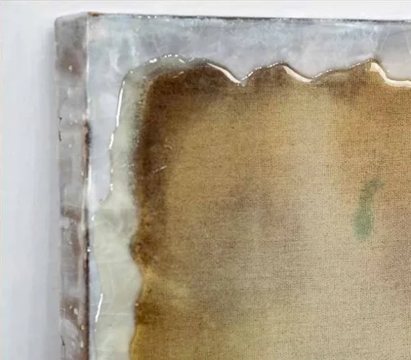 Amber Wash Panel in Slim Frame, 78 x 118 cm — detail