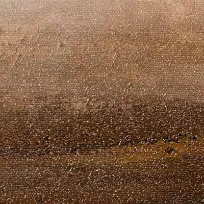 Minimal Desert Landscape Painting in oatmeal — detail