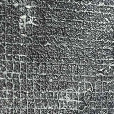 Charcoal Grid Textured Wall Art, 50 x 50 cm in black — detail