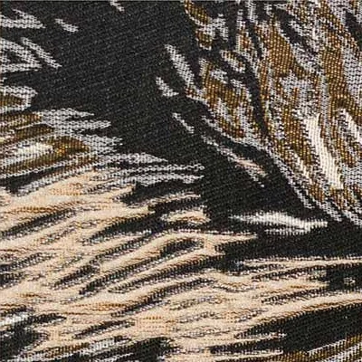 Tan and Black Feather Stroke Painting in sand — detail