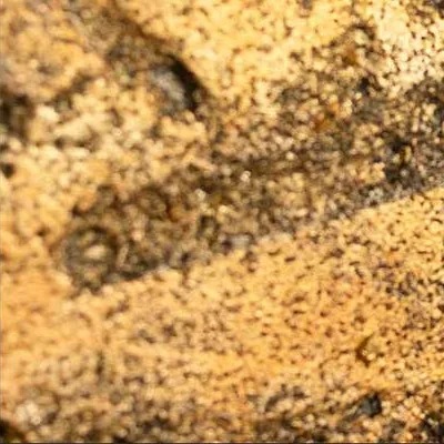 Panoramic Gold Leaf Abstract Wall Art, 252 x 65 cm in brushed brass — detail