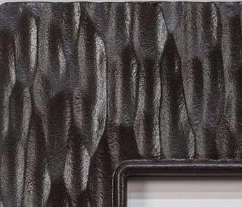 Carved Black Frame with Small Bird Print, 40 x 60 cm in black — detail