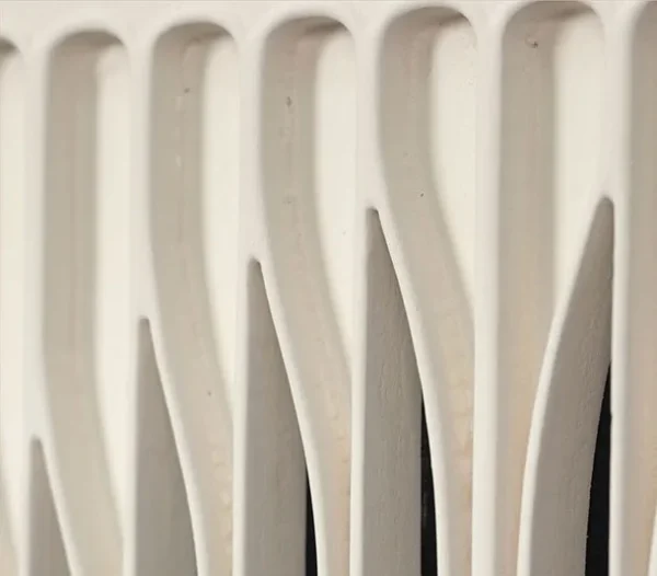 Black and White Optical Wave Relief in black — detail