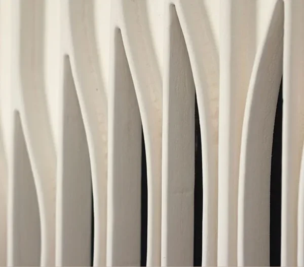 Black and White Optical Wave Relief in black — detail