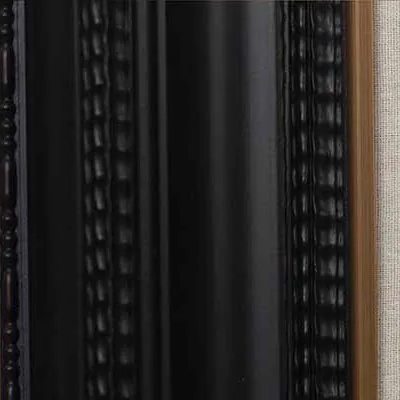Coral River Map in Ornate Black Frame, 65 x 65 cm — detail