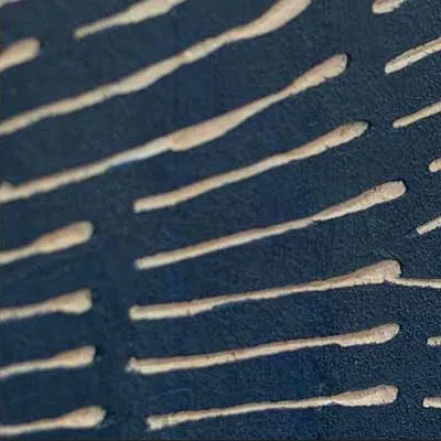 Small Navy Dash Wave Panel, 35 x 52 cm in blue — detail