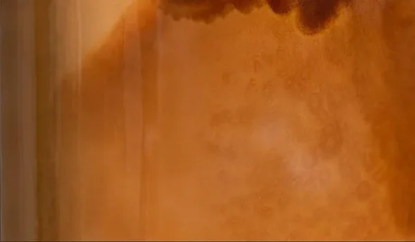 Amber Ink Bloom Glazed Slab, 100 x 125 cm in rust — detail