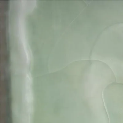 Dark Mosaic Square in Mint Marble Border, 105 x 105 cm — detail