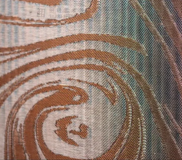 Marbled Copper and Blue Swirl Panel, 120 x 120 cm in bronze — detail