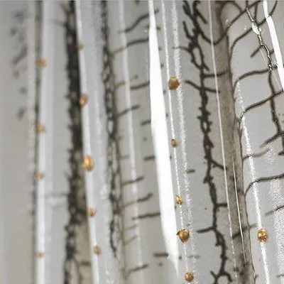 Silver Bark Texture Relief, 100 x 100 cm in silver — detail