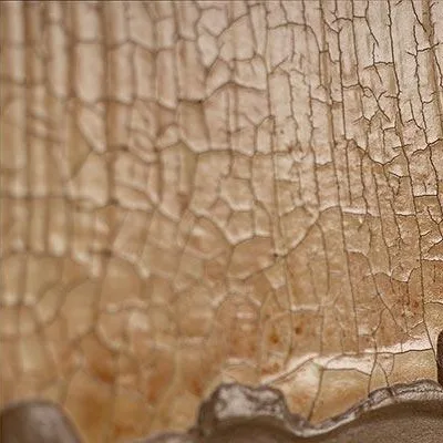 Tall Rust and Grey Plaster Panel, 80 x 120 cm in slate — detail