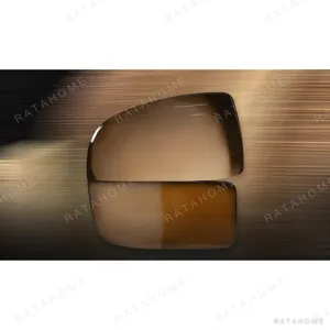 Glossy Brown Pebble Wall Sculpture Set, 100 x 100 cm in clay — in a room setting