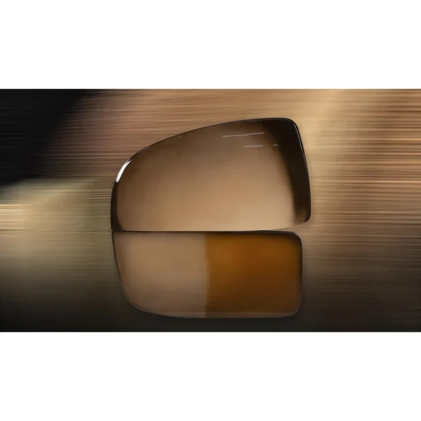 Glossy Brown Pebble Wall Sculpture Set, 100 x 100 cm in clay — in a room setting