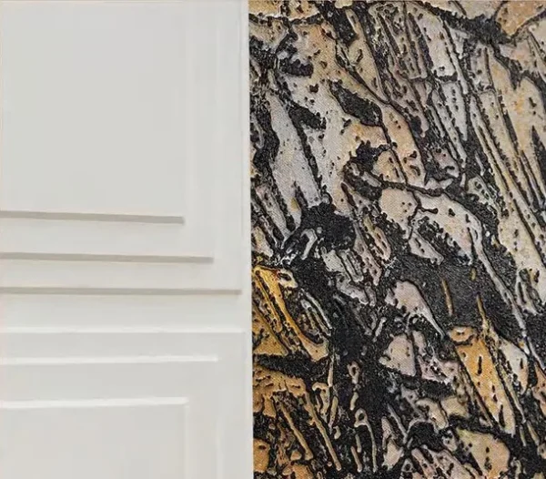 Amber Mountain Ridge in Marble Frame, 90 x 120 cm — detail