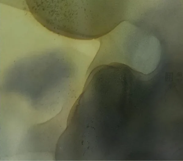 Sage and Slate Ink Bloom Glazed Slab, 90 x 90 cm in olive — detail