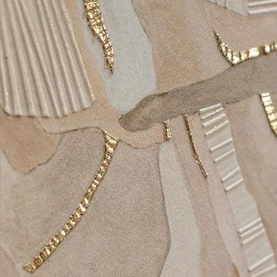 Blush Marquetry Abstract in Slim Frame, 40 x 60 cm — detail