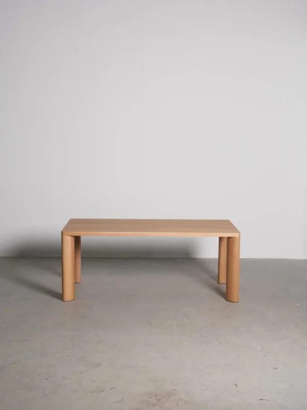 Natural Oak Mortise-and-Tenon Dining Table in natural oak — in a room setting