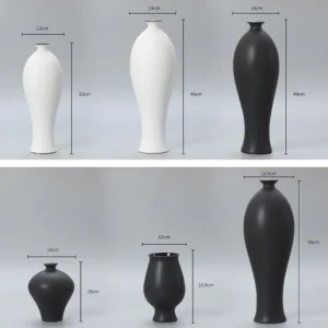Bisque Song Aesthetic Bud Vases in ivory — in a room setting