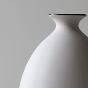 Bisque Song Aesthetic Bud Vases in ivory — in a room setting