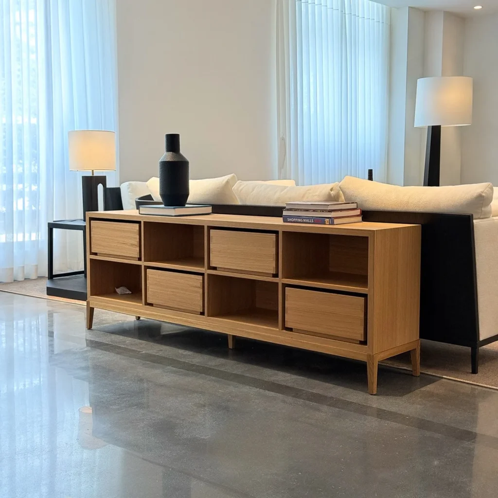 Old Money Restrained Furniture in solid wood — front view