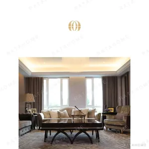 Peyton Zebra-Marquetry Sideboard with Faceted Doors in clay — in a room setting