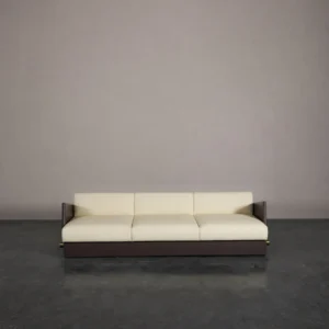 Platform Low Base Sofa in beech — front view