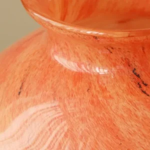Planet Glass Vase in Orange, Blue, Rainbow or Teal, Medium — in a room setting