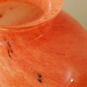 Planet Glass Vase in Orange, Blue, Rainbow or Teal, Medium — in a room setting
