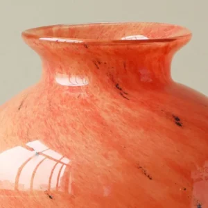Planet Glass Vase in Orange, Blue, Rainbow or Teal, Medium — in a room setting